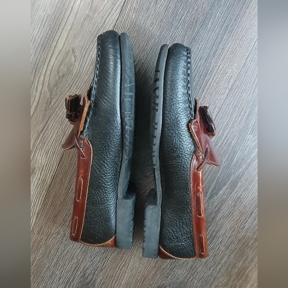 Allen Edmonds Nashua Black Brown Leather Loafers Size 10 D - Picture 3 of 9